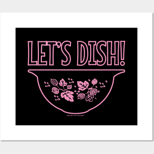 Let's Dish - Vintage Pyrex Bowl - Gooseberry Pink Posters and Art